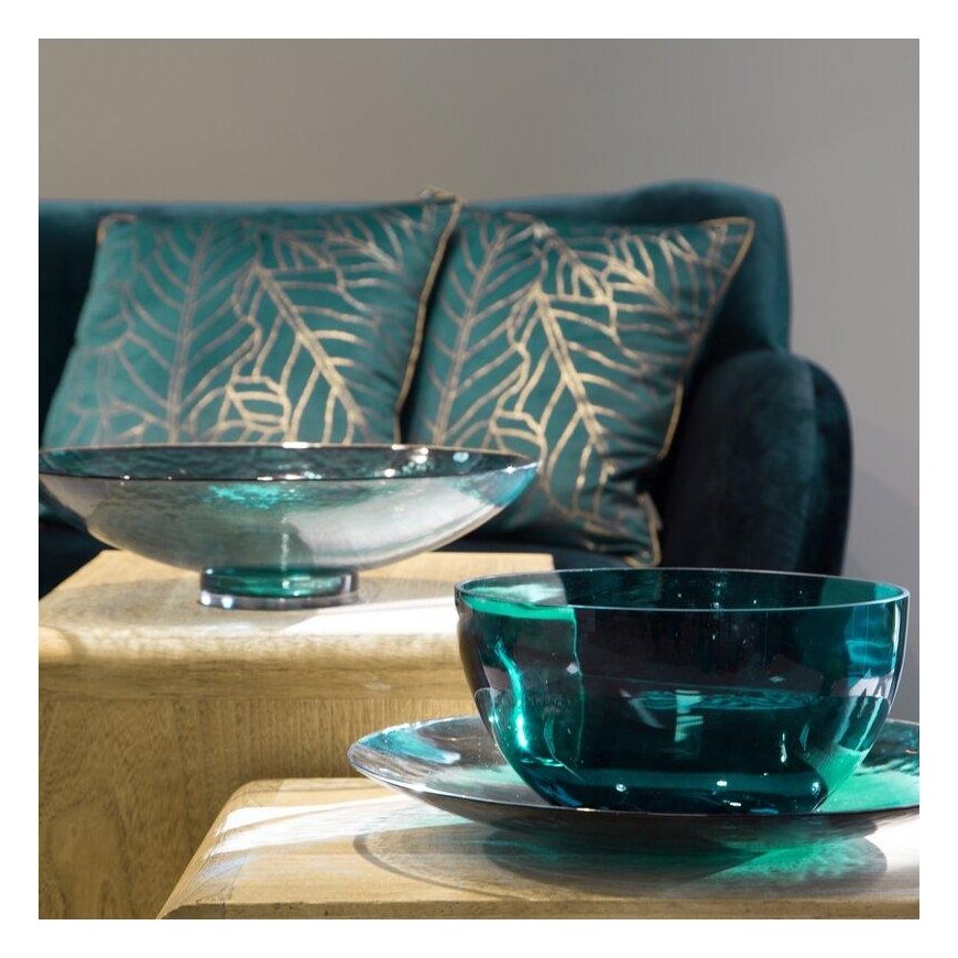 Eurofirany LIMITED COLLECTION LILI6 Lėkštė, ∅ 37 X 4 cm, spalva: turkio – 5
