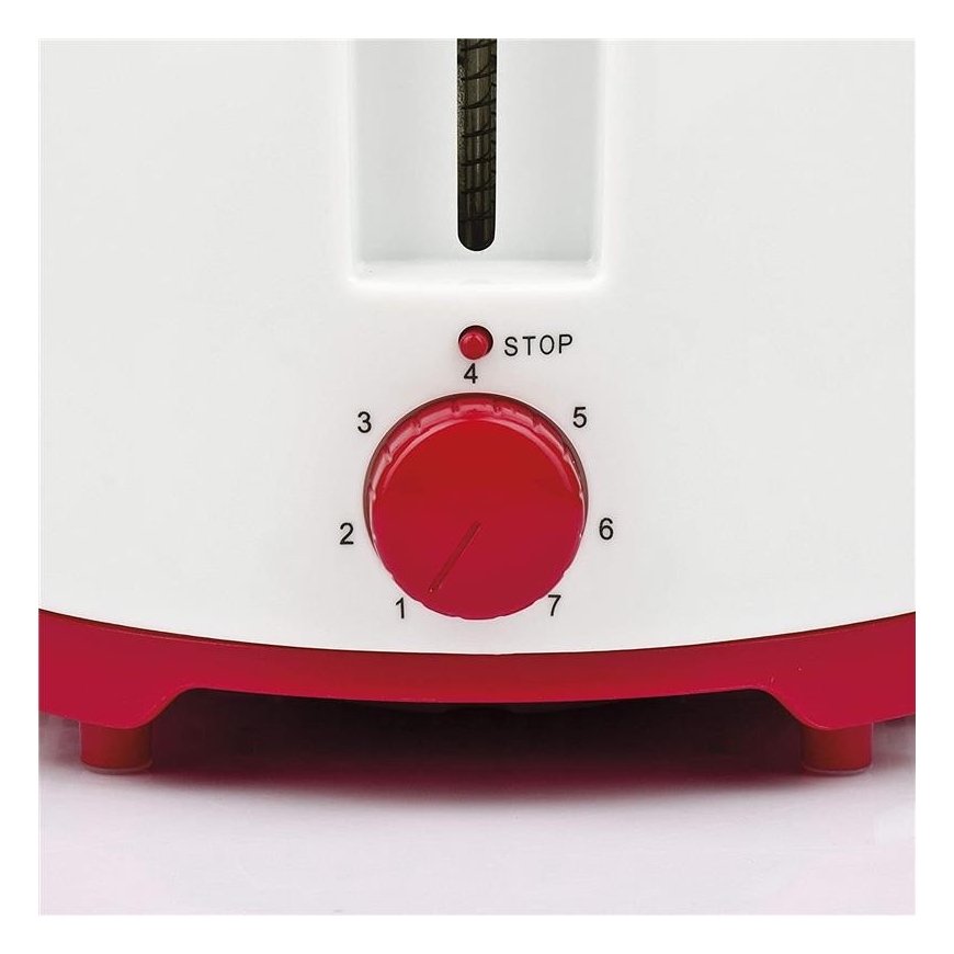 Girmi TP1101 skrudintuvas 2 griežinėliai 800 W Raudona, Balta – 2