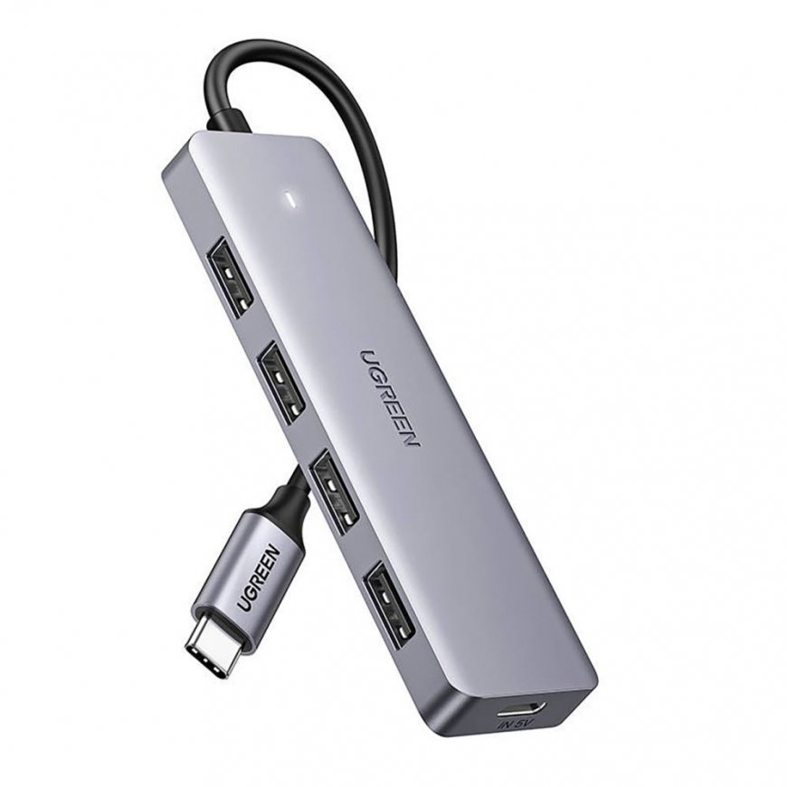HUB Ugreen CM219 35574 with 4 USB-A 3.0 ports and USB-A 3.0 cable 1m - black