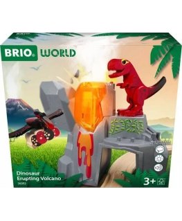 BRIO Dinosaur Erupting Volcano