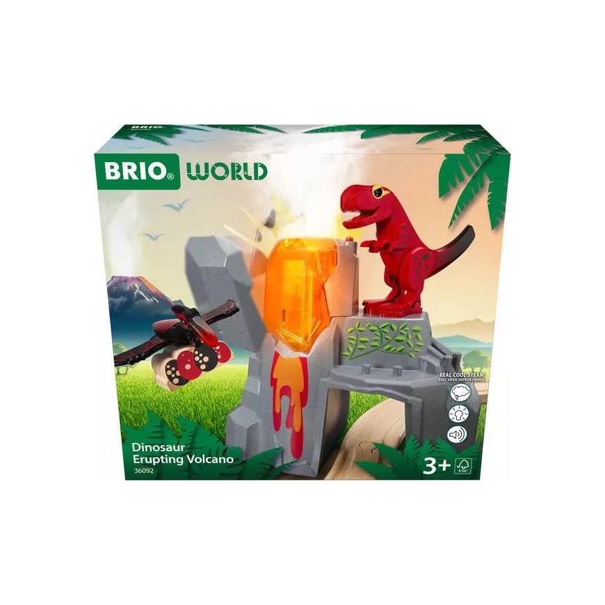 BRIO Dinosaur Erupting Volcano