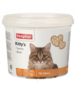 Vitamin supplement - Beaphar KITTY'S + Taurine + Biotin, 750tab