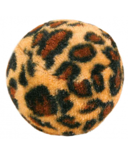 Toys for cats : Trixie Set of Toy Balls with Leopard Print 4pcs,