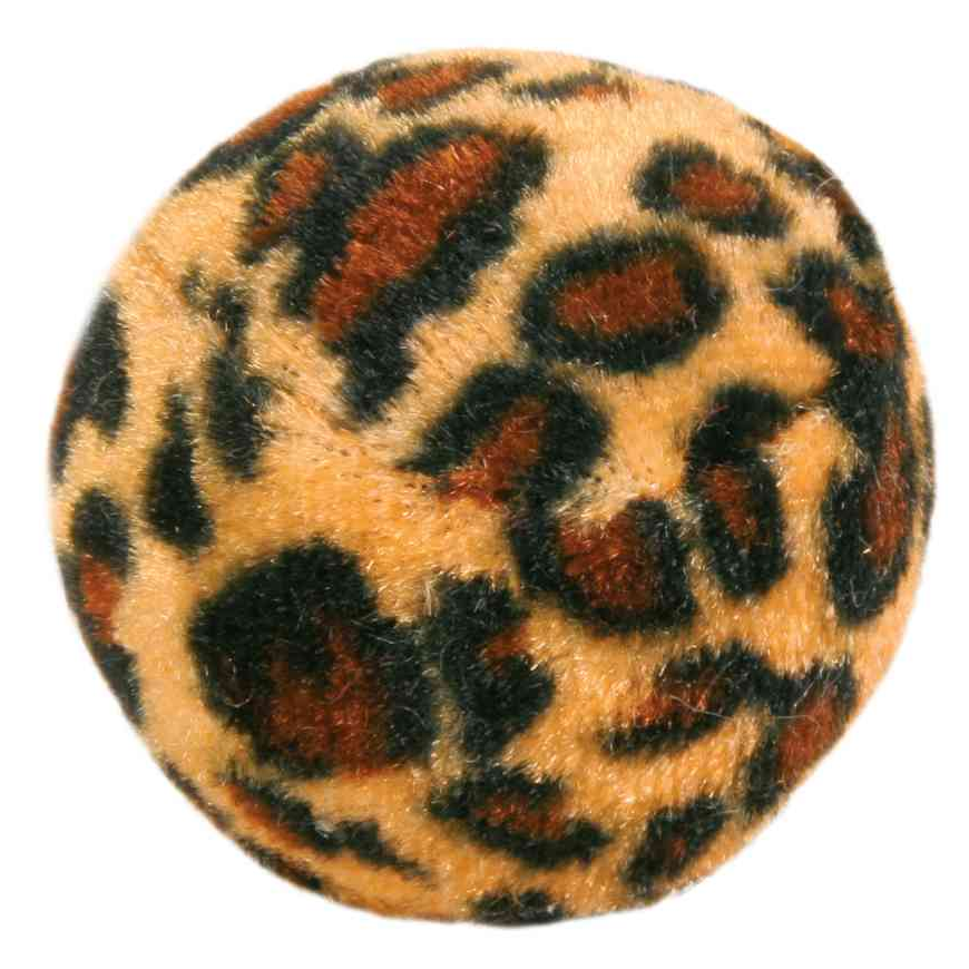 Toys for cats : Trixie Set of Toy Balls with Leopard Print 4pcs,