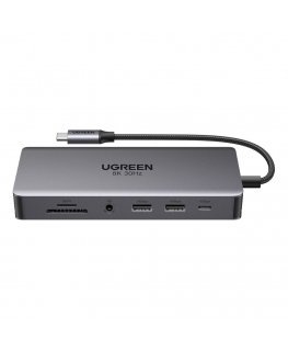 HUB Ugreen CM681 15978 13in1 USB-C - 2x USB-A 3.2 / 2x USB-A 3.0 / USB-C 3.2 / 2x HDMI / DisplayPort / RJ45 / SD and TF / AUX / 
