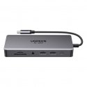 HUB Ugreen CM681 15978 13in1 USB-C - 2x USB-A 3.2 / 2x USB-A 3.0 / USB-C 3.2 / 2x HDMI / DisplayPort / RJ45 / SD and TF / AUX / HUB Ugreen CM681 15978 13in1 USB-C - 2x USB-A 3.2 / 2x USB-A 3.0 / USB-C 3.2 / 2x HDMI / DisplayPort / RJ45 / SD and TF / AUX /