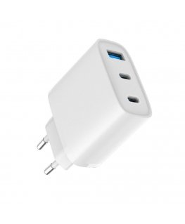 45W Max Fast Charger EU USB-C1/USB-C1/USB-A White