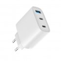 45W Max Fast Charger EU USB-C1/USB-C1/USB-A White