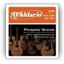 D'Addario EJ15 mūzikas instrumentu stīga Akustisks 6 pcs Tērauds Ģitāra D'Addario EJ15 mūzikas instrumentu stīga Akustisks 6 pcs Tērauds Ģitāra