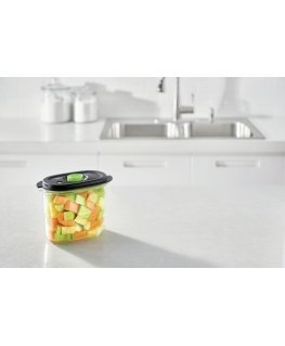 FoodSaver FFC023X ruoansäilytysrasia Ovaali Laatikko 1,8 L musta, Läpinäkyvä 1 kpl