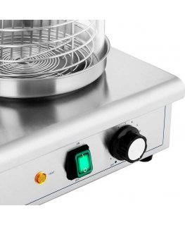 Royal Catering Dešrainių šildytuvas, 4 bandelių iešmeliai, talpa 30 dešrelių, 650 W