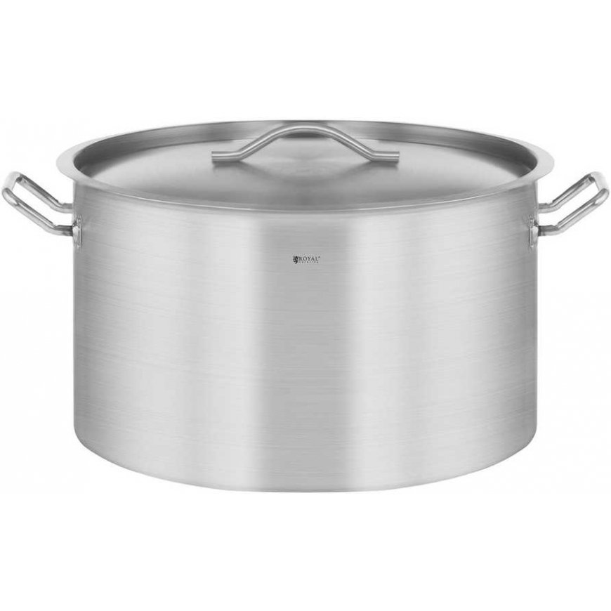 Royal Catering Maitinimo puodas su dangčiu, nerūdijančio plieno, indukcinei viryklei, 58 L – 2