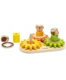 Viga Toys Wooden sorter "Gears. Forms and Mechanisms'