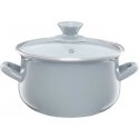 Puodas emaliowany su dangteliu Pyza pilka 14 cm 1,25 l EMALIA OLKUSZ Puodas emaliowany su dangteliu Pyza pilka 14 cm 1,25 l EMALIA OLKUSZ