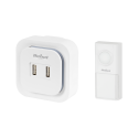 Rebel wireless doorbell with 230 V plug (36 melodies, 2 USB sockets) Rebel wireless doorbell with 230 V plug (36 melodies, 2 USB sockets)