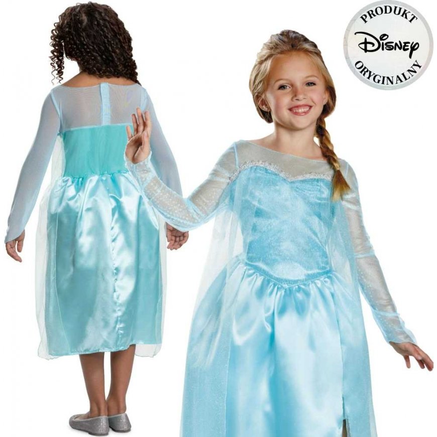 Strój karnawałowy Disney Kraina Lodu Elsa Frozen princesė 125-135 cm (7-8 metai) – 2