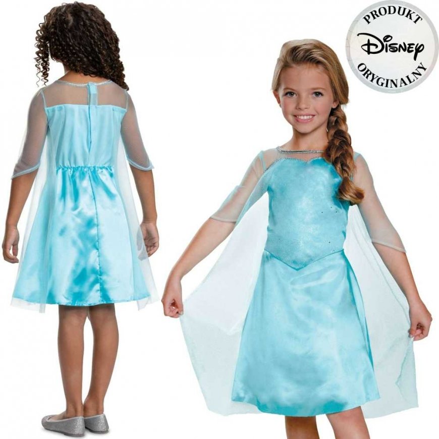 Almarina Strój karnawałowy Disney Kraina Lodu Elsa Frozen princess 125-135 cm (7-8 lat) – 4