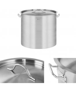 Royal Catering Cooking pot with lid, stainless steel, for induction cooker, 12 l