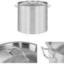 Royal Catering Cooking pot with lid, stainless steel, for induction cooker, 12 l