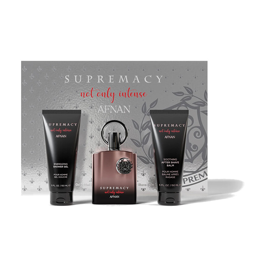 Afnan Supremacy Ne Only Intense Extrait de Parfum Dovanų rinkinys 100 ml, dezodorantas lazdelė 75 g ir dušo želė 150 ml - 100 ml