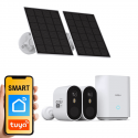 2 Tuya Aosu SL-C7P-2H Solar Camera Kit 2 Tuya Aosu SL-C7P-2H Solar Camera Kit