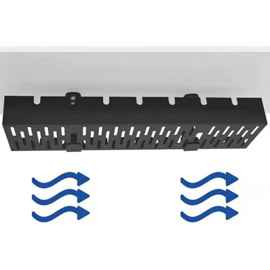 ATL DA263 Organizer na kable pod biurko blat juoda – 5