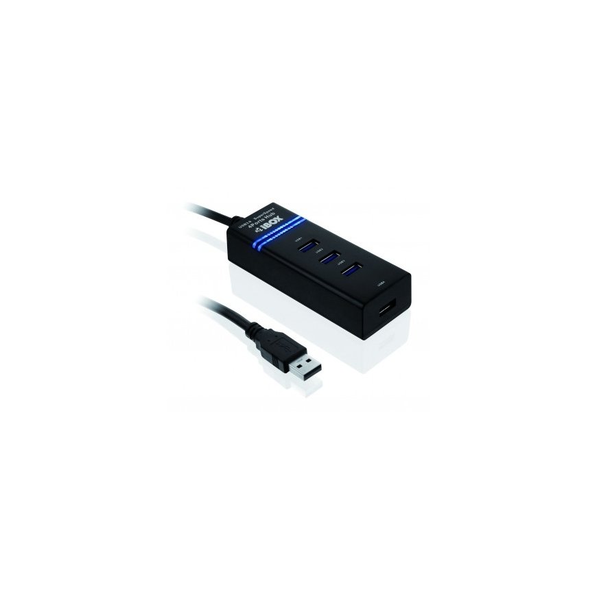 iBox IUH3FB interface hub 5000 Mbit/s Black – 2