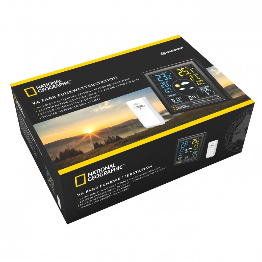 Meteorologinė stotis, spalvotas LCD ekranas, NATIONAL GEOGRAPHIC – 5