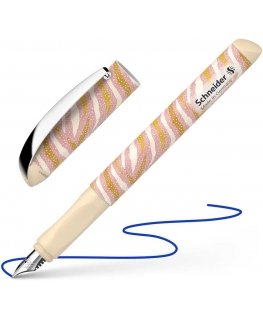 Fountain pen SCHNEIDER Glam, plastic colored body, blue ink, suitable for left-handers