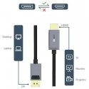 Cabletime Premium Kabelis DisplayPort - Hdmi, 4k/30hz, 1m Cabletime Premium Kabelis DisplayPort - Hdmi, 4k/30hz, 1m