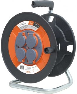 Orno Splash-proof coil coil IP44 4x2P+Z 16A 230V, H05VV-F 3x1.5mm2, 50m