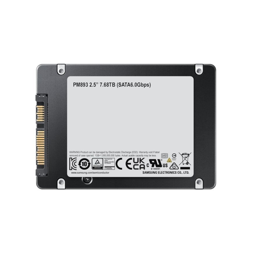 Samsung PM893 7,68 TB 2.5" Jada ATA III V-NAND TLC – 5