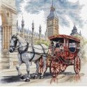 luca S Counted Cross Stitch Kit "Carriage Ride" 35x35cm SBU5040 luca S Counted Cross Stitch Kit "Carriage Ride" 35x35cm SBU5040