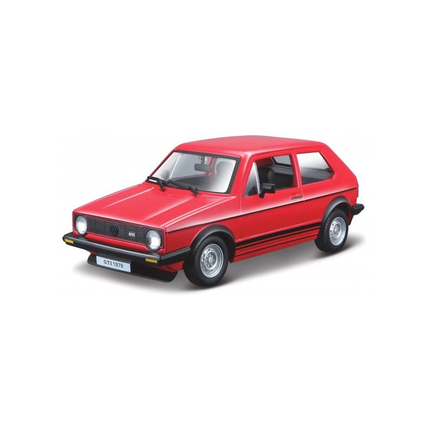 BBURAGO Volkswagen Golf Mk1 GTI (1979) 1/24 Модель классического автомобиля Заранее смонтированный 1