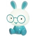 Tammer Brands Oy Bunny with glasses - LED table lamp, blue Tammer Brands Oy Bunny with glasses - LED table lamp, blue