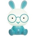 Tammer Brands Oy Bunny with glasses - LED table lamp, blue Tammer Brands Oy Bunny with glasses - LED table lamp, blue