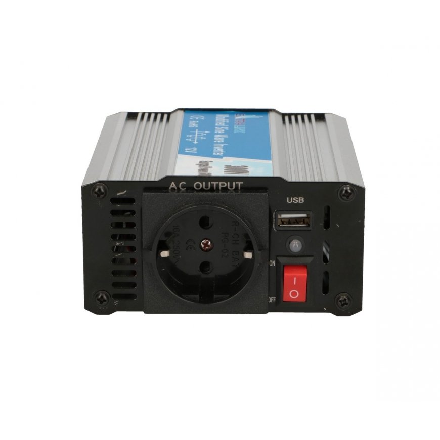 Extralink CAR VOLTAGE CONVERTER 12V - 230V, 300W, MODIFIED SINUS OPIM-300W power adapter/inverter – 5