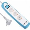 Electraline 62154 Multisocket 3p+2xUSB 2m