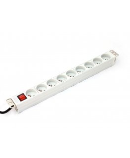 Digitus A-19-STRIP-4-IMP maitinimo paskirstymo įrenginys 9 AC išvestis(ys / čių) 1U Balta