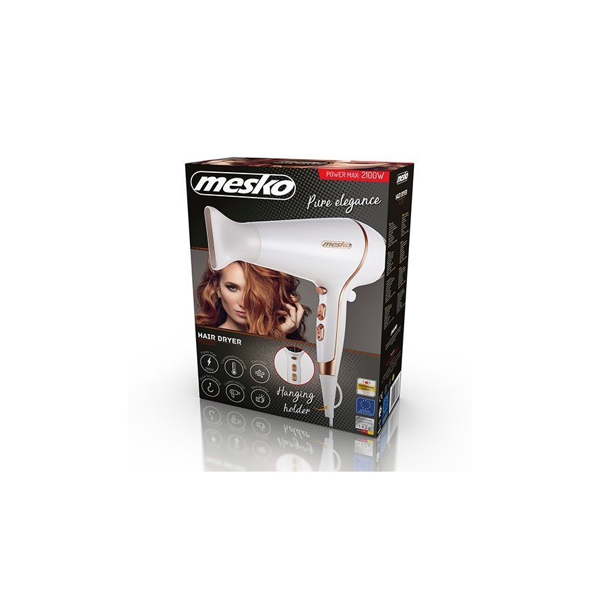 Mesko Home MS 2250 hair dryer 2100 W Bronze, White – 5