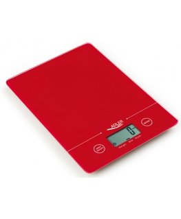 Adler AD 3138 Red Countertop Rectangle Electronic kitchen scale
