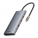 HUB Baseus PortalJoy Series 13in1 USB-C - 2x HDMI / DP / VGA / USB-A 3.1 / USB-C 3.1 / USB-A 2.0 / PD / RJ45 / SD / TF / AUX - g HUB Baseus PortalJoy Series 13in1 USB-C - 2x HDMI / DP / VGA / USB-A 3.1 / USB-C 3.1 / USB-A 2.0 / PD / RJ45 / SD / TF / AUX - g