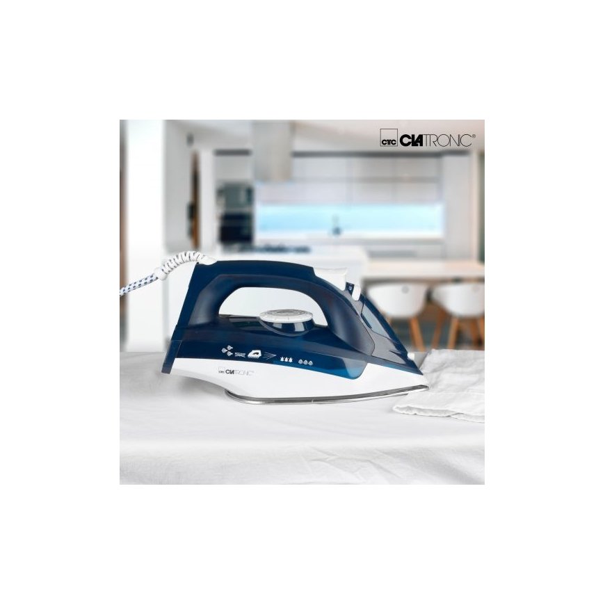 Clatronic DB 3704 Steam iron Stainless Steel soleplate 2200 W Blue, White – 3