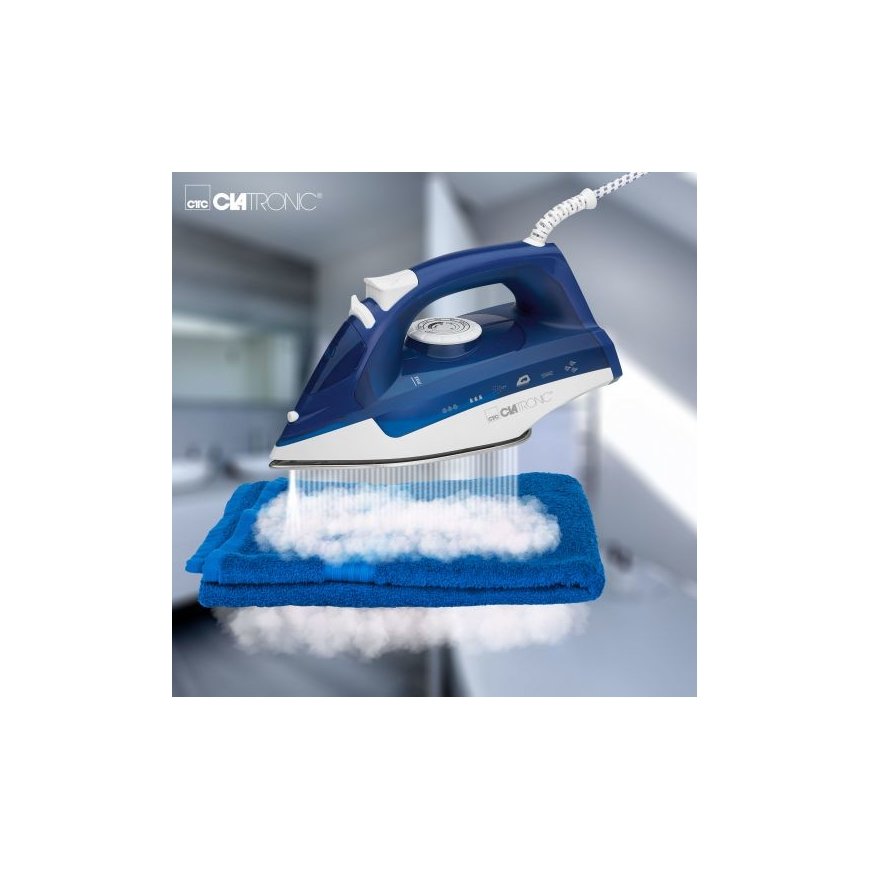 Clatronic DB 3704 Steam iron Stainless Steel soleplate 2200 W Blue, White – 4