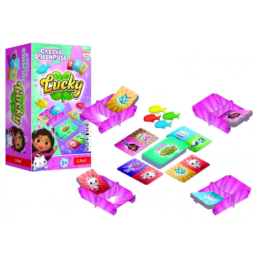 TREFL GABBY´S DOLLHOUSE Board Game Lucky – 3