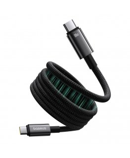 Baseus Tungsten Gold magnetic USB-C / USB-C cable 100W 1m - black