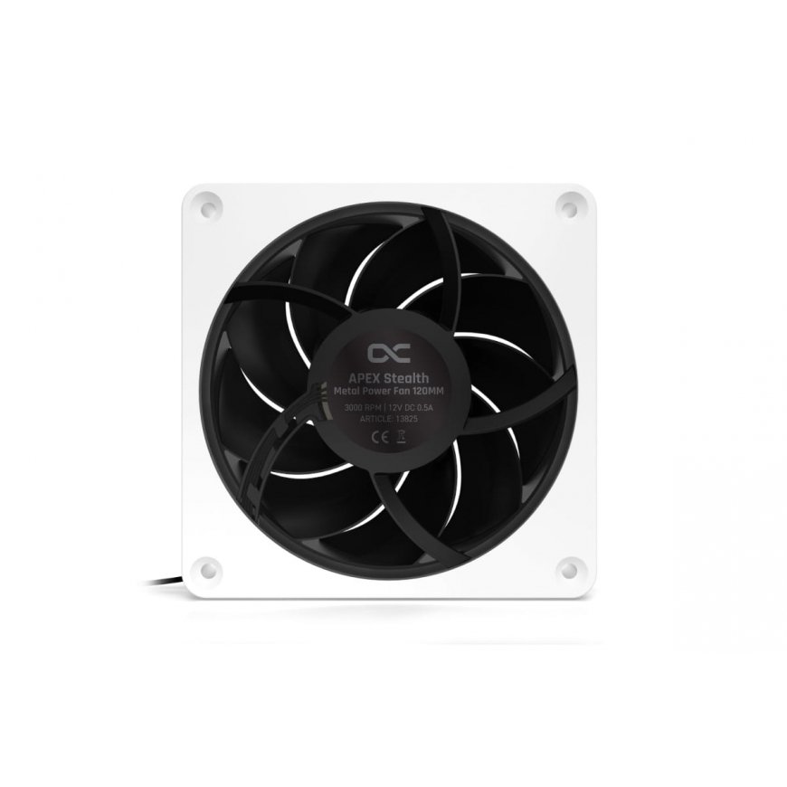 Alphacool Apex Stealth Metall Arvuti korpus Ventilaator 12 cm Valge 1 tk – 3