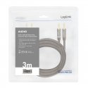 LogiLink CA1210 аудио кабель 3 m 2 x Banana Черный LogiLink CA1210 аудио кабель 3 m 2 x Banana Черный