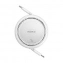 Baseus Free2Pull retractable USB-C / Lightning cable 20W 1m - white Baseus Free2Pull retractable USB-C / Lightning cable 20W 1m - white