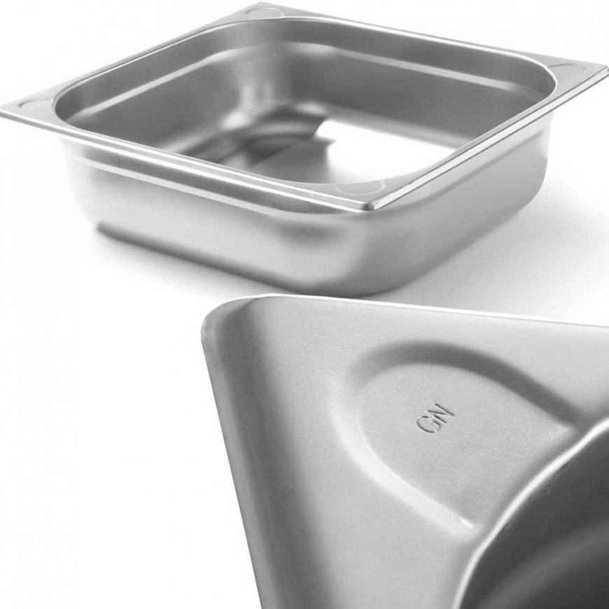 Pojemnik GN 2/3 steel Kitchen Line height 100 mm - Hendi 806234